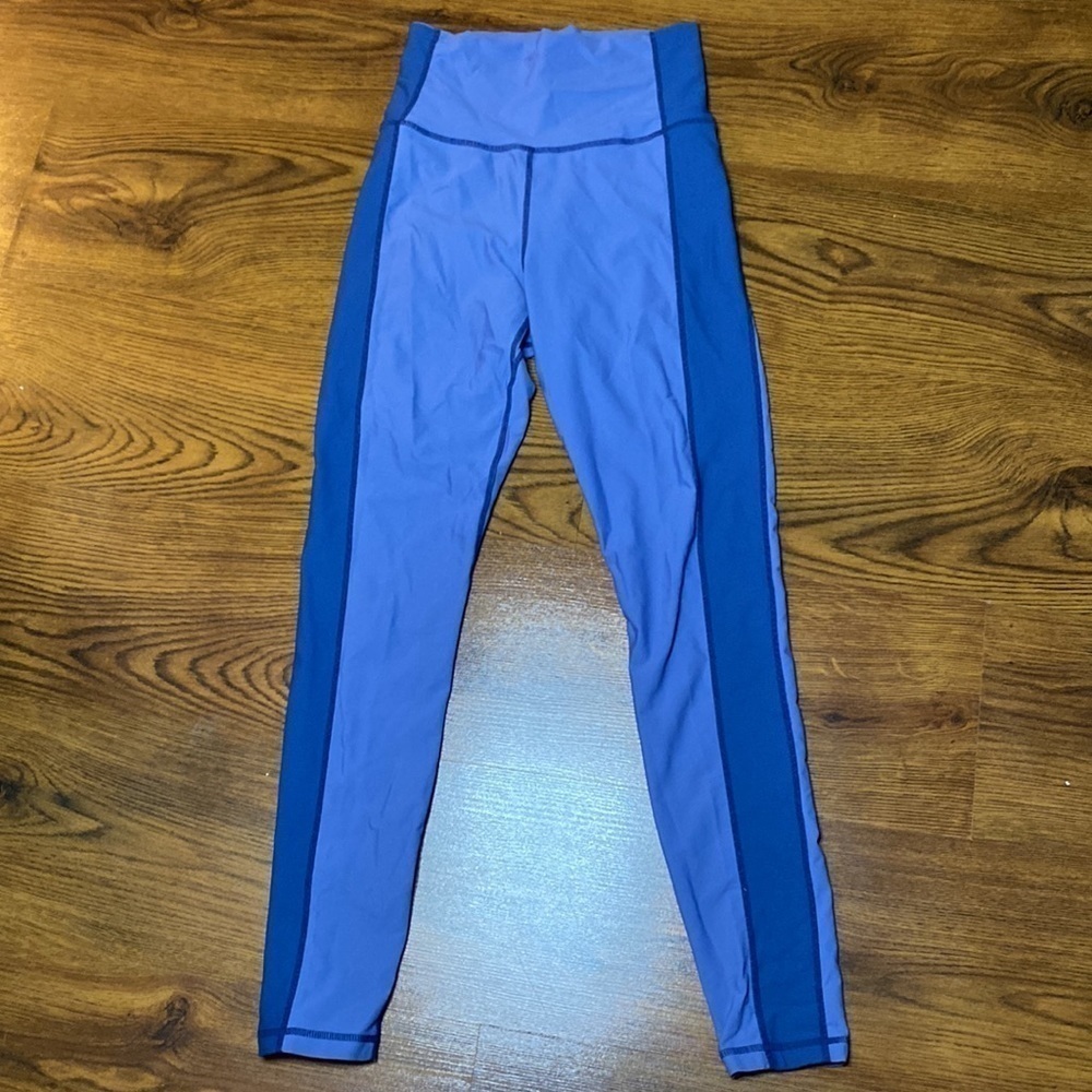 🌷SPIRITUAL Gangster🌷 Blue Stripe Leggings - Picture 5 of 7